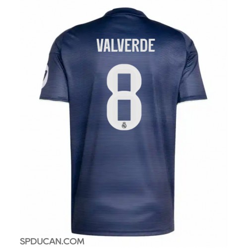 Muški Nogometni Dres Real Madrid Federico Valverde #8 Gostujuci 2025-26 Kratak Rukav
